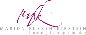 Logo: Marion Fussen-Kirstein: Beratung, Training, Coaching